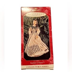 Hallmark Keepsake Scarlett O'Hara Ornament in Green and White